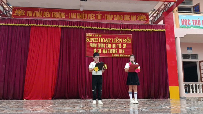 Sinh hoạt liên đội: Phòng chống xâm hại trẻ em và tai nạn thương tích